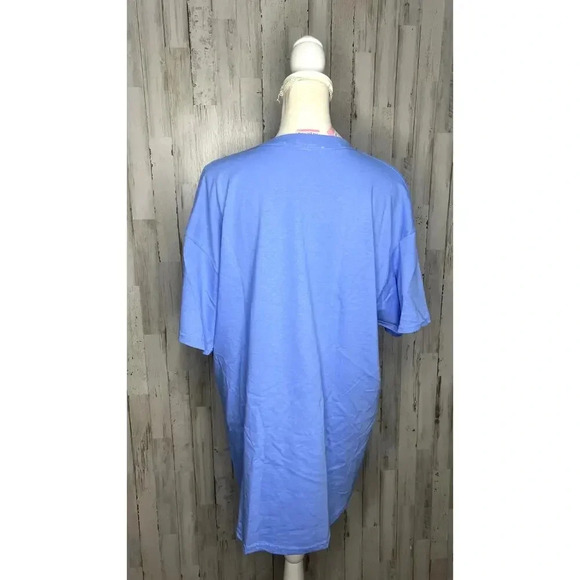NWT UNC Women's Game Day "Game On" Football Graphic T-Shirt Light Blue Size 2XL - Picture 3 of 4